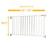 NEW Safety 1st Wide and Sturdy Sliding Metal Gate - White, Retails $80