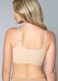 NEW Retails $46, Adjustable Strap Wireless Body Bra, Beige, Sz XL
