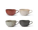 NEW MIYA Boulder Latte Ceramic Mug Set - 7ct - 5.25" x 2.25" x 2.25"h - 8oz capacity! See Pics for actual item! Retails $74+