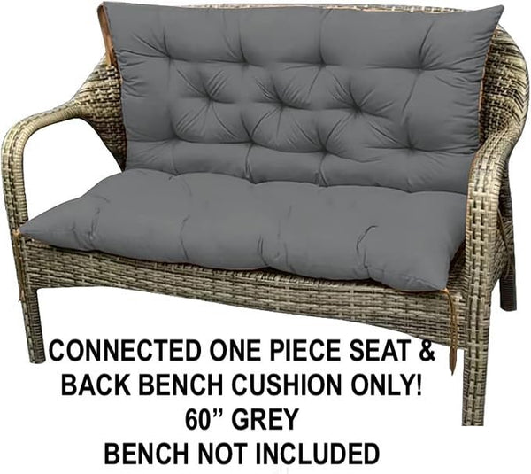 NEW Swing Replacement Cushions 2-3 Seater, Outdoor Bench Cushion with Backrest, Waterproof Porch Swing Cushion, Thick Garden seat Cushion Sofa mat for Recliner Wicker Lounger Pad, Retails $95