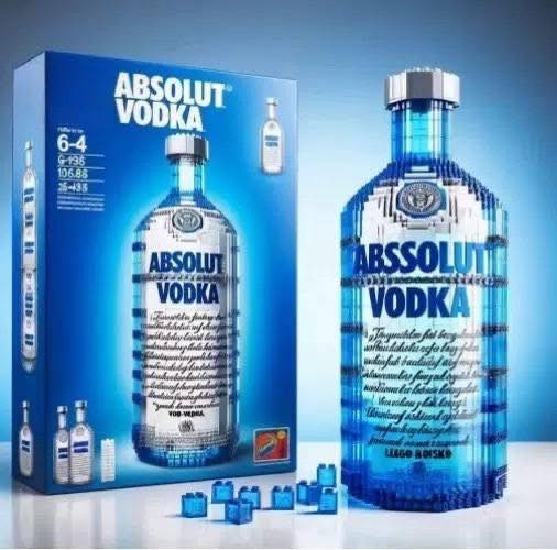 Alcohol Bottle Building Blocks, No. 2376/12, Tax Included