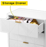 NEW Assembled ShipitFurniture White 4 Drawer Chest: Spacious and Modern Storage Solution - Retails $321 USD