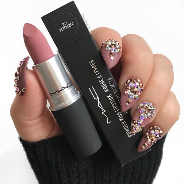 NEW MAC Powder Kiss Lipstick - Reverence Retails $33+