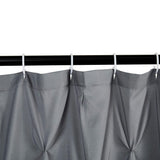 NEW AmazonBasics Polyester Pinch Pleat Shower Curtain - Grey, 72 x 72 inch