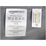NEW AmazonBasics Polyester Pinch Pleat Shower Curtain - Grey, 72 x 72 inch