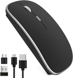 NEW ABL-MOUSE Wireless Mouse, 2.4Ghz Silent Computer Office Portable Slim Optical Mouse with USB Receiver Adjustable DPI for Laptop, Computer, MacBook, Notebook, PC