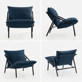 New In Box, ZINUS Ada Sling Accent Chair, Metal Framed Armchair with Shredded Foam Cushioning, Black, Retails $272