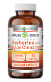 NEW Sealed, Amazing Formulas Berberine with Ceylon Cinnamon 1200 Mg per Serving | 60 Veggie Capsules, Exp: 05/27