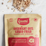 NEW YUMi ORGANICS Apple Cinnamon Overnight Oats, 5 Packets, BB: 05/27