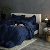 Retails $199, HUSH Iced Cooling Bamboo Duvet Cover Set, Navy, Twin Size, NEW in Package!