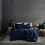 Retails $199, HUSH Iced Cooling Bamboo Duvet Cover Set, Navy, Twin Size, NEW in Package!