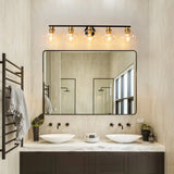 NEW Retails $220, Wayfair Aanay Dimmable Bathroom Vanity Light, Black/Gold