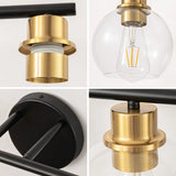 NEW Retails $220, Wayfair Aanay Dimmable Bathroom Vanity Light, Black/Gold