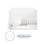 New in Box! Graco Asheville 4-in-1 Convertible Crib with Storage, Manufacture Date 07/22, Retails $449+ NOTE: Couple minor scuffs from packaging mostly on back board