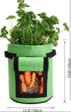 NEW 3 Pack 7 Gallon Grow Bags, Breathable Nonwoven Fabric Pots, Potato Grow Bag with Handles, Heavy Duty Thickened Vegetable/Flower/Plant Grow Bags(3 Color)