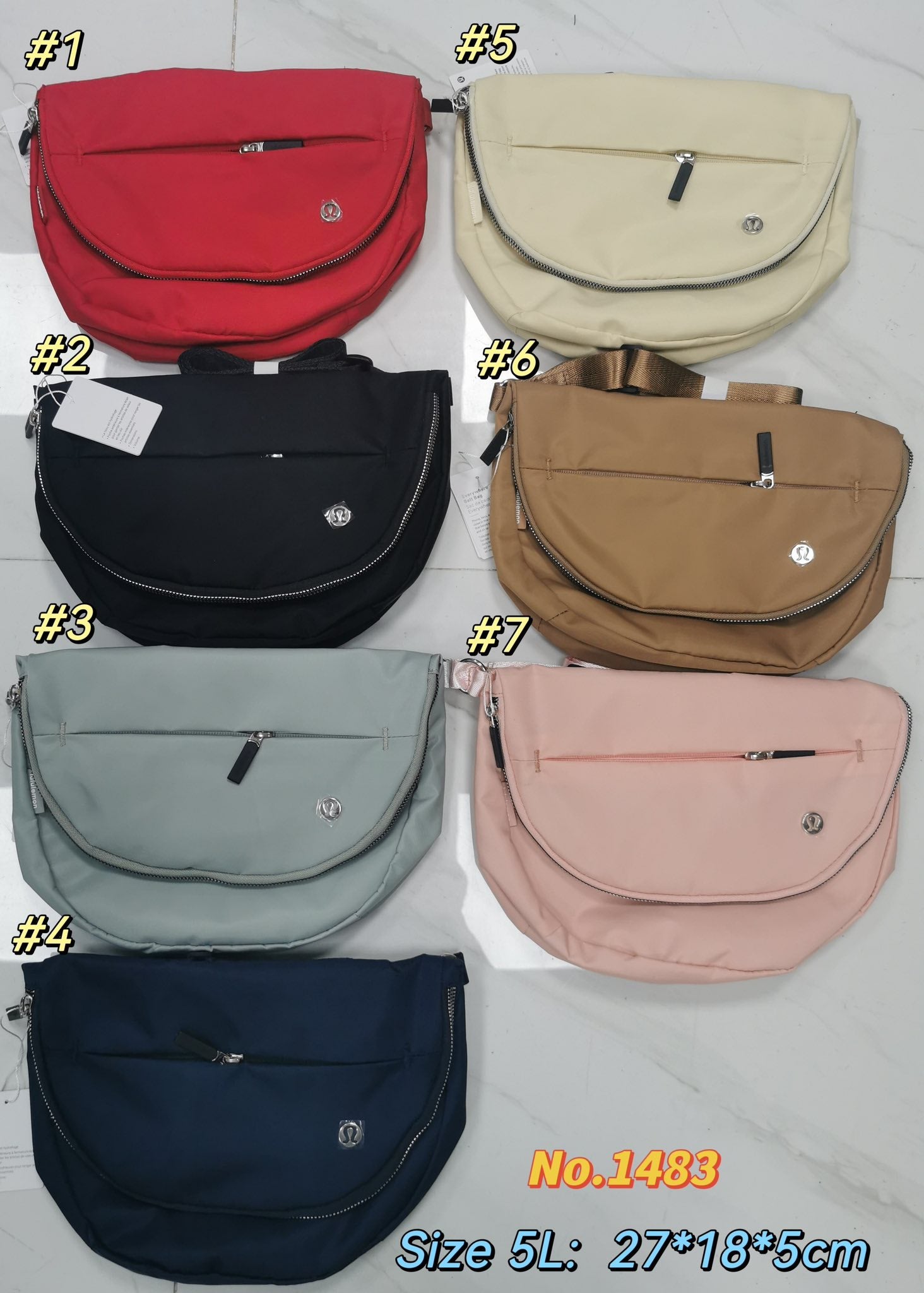 LU 5L Bags No.14838, 3 Colors, Size 5L, Tax Included