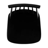 NEW Assembled, Retails $740, Wayfair Birdia Solid Wood Counter Stool, Black, Set of 2, 24" seat height