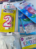 Birthday Lot Assorted Spiderman, candles, balloons etc 21 Piece