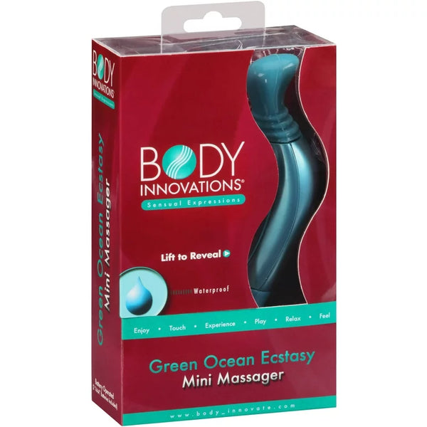 ADULT ITEM 19+ NEW Body Innovations Sensual Expressions - Green Ocean Ecstasy Mini Massager