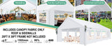 New COBIZI 20x30ft Heavy Duty Roof & Sidewalls Fabric Only! Tent Frame NOT Included! Includes Tent Fabric only!