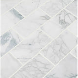New 2 BOXES Calacatta Cressa 3" x 6" Marble Subway Wall &amp; Floor Tile By MSI (10 Sq. Ft TOTAL) 40 Pieces/Box = 80 Total! Retails $420+
