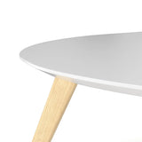 NEW IN BOX Retails $530, Wayfair Mid-Century Modern Coffee Table, White Top - Oak Base, Small Mark on Top