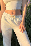 NEW Retails $95, Luxara Paris Lilac Loose Fit Pants, White, Sz S