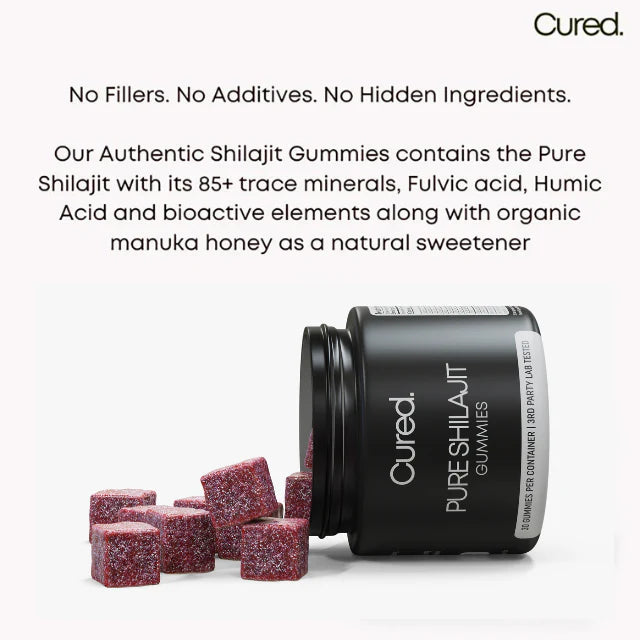 NEW Retails $50 CURED® PURE SHILAJIT GUMMIES BB 06/26