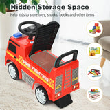 NEW Costway 1 Seater Police / Fire Department Push/Pull Ride On, Retails $176