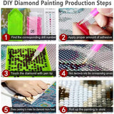 NEW DIY 5D Diamond Painting Kits for Kids, Harry Potter Diamond Painting Art Round Full Drill for Adult Rhinestone Embroidery Home Wall Art Decor 12x16 inches