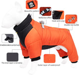 New Duomm Cozy Waterproof Windproof Reversible Winter Dog Jacket with Harness Fits 9 Lb- 12 Lb Dog