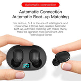 NEW E6S LED Display TWS Wireless Bluetooth Earphone (Pink)