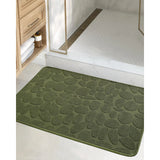 NEW Retails $60, Wayfair Emslie Non Slip Rubber Bath Rug, Green 24 x 36 Inch