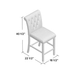 NEW Willa Arlo™ Interiors Erling 24'' Counter Stool (Set of 2) - Deep Red - Retails for $349.99!