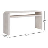 NEW Retails $1090+, Wayfair Joss & Main 60 Inch Long Essie Console Table, Assembled NOTE: Minor scuff marks from transport