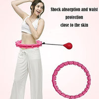 New in box! FIT HOOP! Smart Weighted Hula Hoop for Weight Loss Fitness Hula Hoop for Adults, 24 Knots & Adjustable Exercise Hula Hoop with Ball