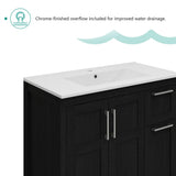 NEW Retails $520, Frenette 32" H X 36" W X 18" D H Single Bathroom Vanity, Black