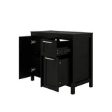 NEW Retails $520, Frenette 32" H X 36" W X 18" D H Single Bathroom Vanity, Black