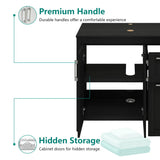 NEW Retails $520, Frenette 32" H X 36" W X 18" D H Single Bathroom Vanity, Black