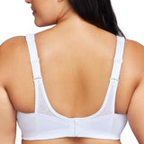 Brand new Glamorise Women's MagicLift Active Support Bra, White, Sz 46C! Retails $60+