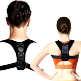 NEW Back Posture Corrector Belt Adjustable Support Unisex Humpback Prevention Sitting Posture Correction Breathable Body Shape, Black
