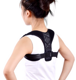 NEW Back Posture Corrector Belt Adjustable Support Unisex Humpback Prevention Sitting Posture Correction Breathable Body Shape, Black