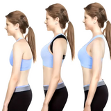 NEW Back Posture Corrector Belt Adjustable Support Unisex Humpback Prevention Sitting Posture Correction Breathable Body Shape, Black