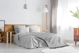 NEW Retails $50, Hartley Recycled Cotton Throw in White/Charcoal