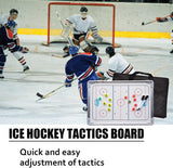 NEW Joyeee Ice Hockey Tactics Board for Kids & Adults, Magnetic Coaching Board, Ice Hockey Equipment for Men, Boys and Ice Hockey Enthusiast, Christmas Ice Hockey Gifts for Men Father