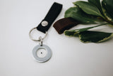 NEW GIFT FOR LOSS! Stillbirth Key Chain Made of Brown Leather with forget me not seed- Retails for $47.99!