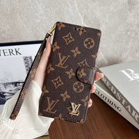 NEW LV Wallet Case Brown Leather For Samsung S23 Ultra, Retails $80