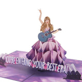 NEW Taylor Swift Eras Tour 3D Pop-up Birthday Card Happy Birth-Tay!