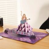 NEW Taylor Swift Eras Tour 3D Pop-up Birthday Card Happy Birth-Tay!