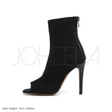 New JOHEELA Black Lou - Stilettos heels - Black, Sz 8! DESIGNED IN PARIS Retails $199+